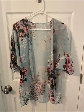 Sheer Kimono-like Top